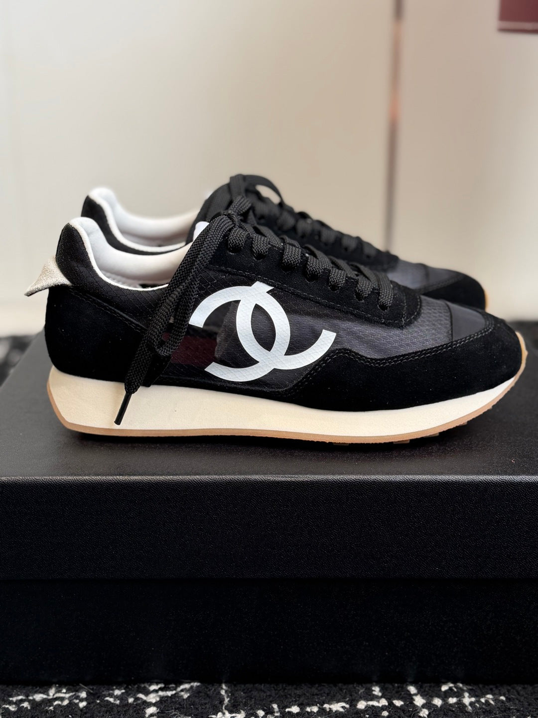CEM258 New arrive fashion black and white color shose for woman beautiful gift to choose 3CM hight