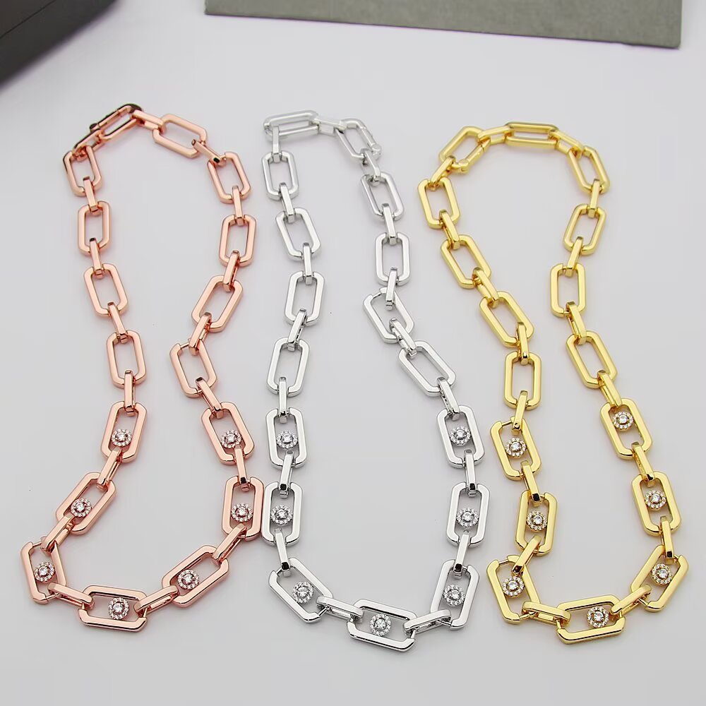 MEM16 Luxury necklace elegant necklaces designer necklaces womeng silver chains top quality pendant charm jewellery designer for women gifts f