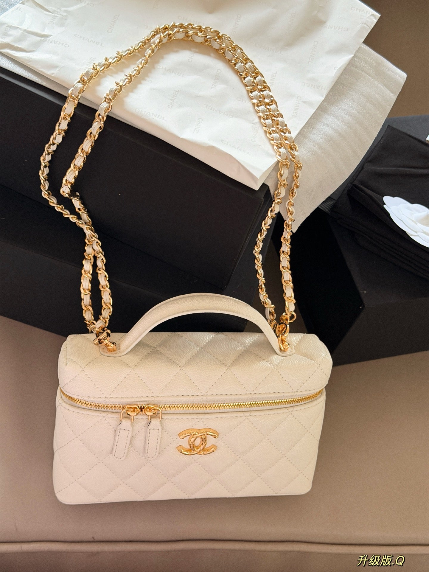 CEM245 New Designer Classic women black pink white handbag small size bag  20*12cm