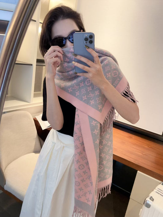 LEM294 luxury Designer Cashmere Scarf Winter Women Long Scarf Quality Headband Fashion Men brand Scarves Classic Printed Check Big Plaid Shawls Soft comfortable gift 180✖️60cm