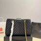 YLEM14 New arrive fashion black color bag for woman beautiful gift to choose size 32*23cm