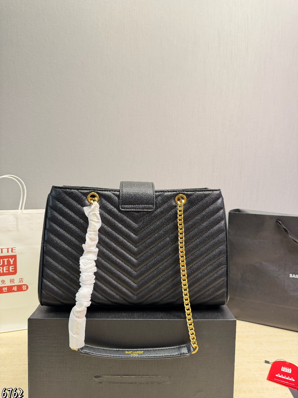 YLEM14 New arrive fashion black color bag for woman beautiful gift to choose size 32*23cm