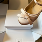 CEM298 New satin low-heeled Mary Jane shoes - Butterfly knot flat style fashionable and gentle women's shoes The color is exquisite and it is an excellent gift choice