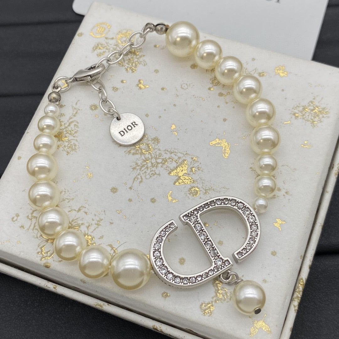 DEM258 New Arrive Fashion  with Diamond Pearl Bracelet Bangle   for Woman Jewelry To Choose