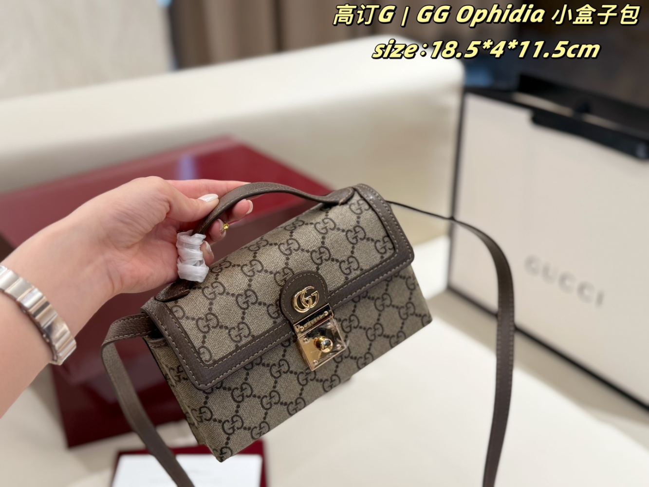 GEM159 New arrive fashion brown bag for woman hands bag beautiful gift to choose gift 18.5*4*11.5cm