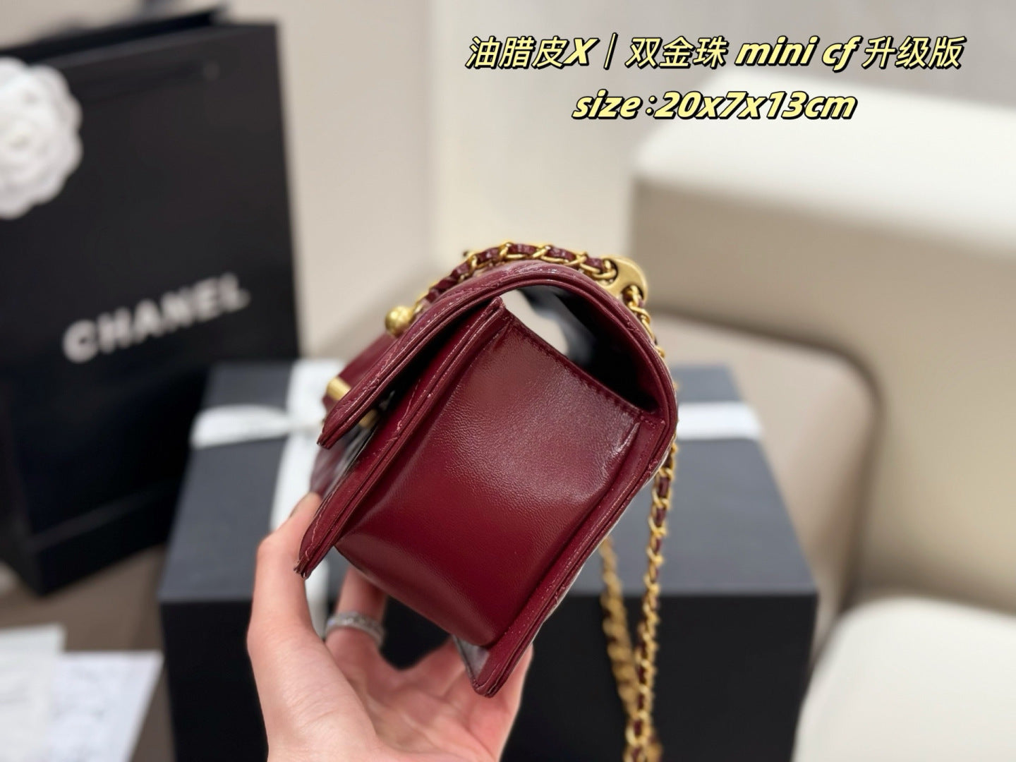 CEM242 New arrive fashion black white  red hand bag for woman beautiful gift to choose gift 20*3*17cm