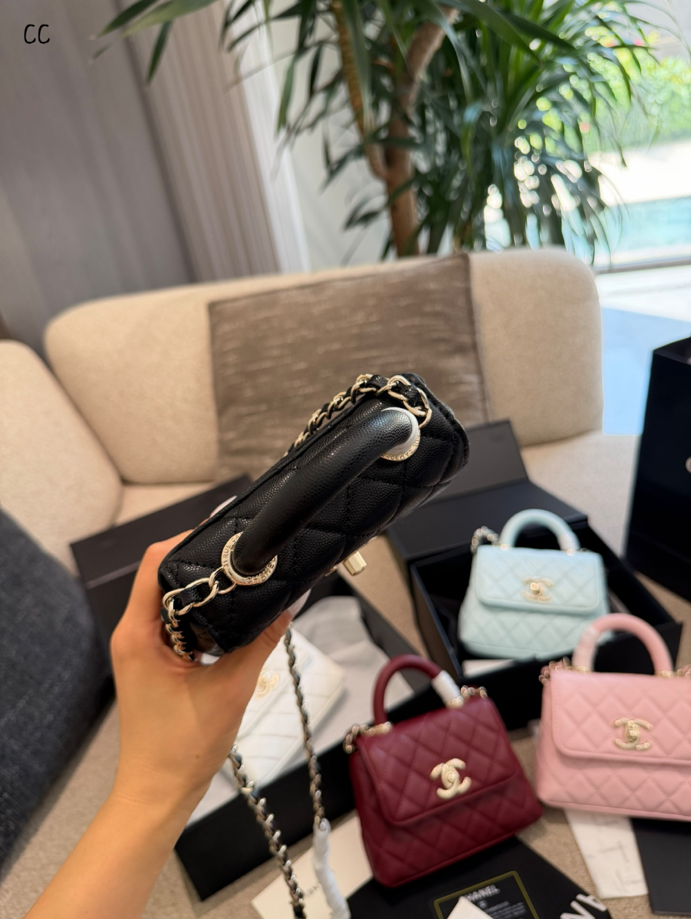 CEM369 New arrive fashion red black pink white light blue color bag for woman beautiful gift to choose 15×12cm