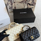 CEM248 designer shoulder bags classic flap patterned chain shoulder crossbody black white bag 20*12cm