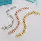 TEM02 Full diamond  Bracelets for women  Bangles men charm bracelet Couple Jewelry