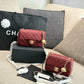 CEM243 New Designer Lambskin Leather Quilted Tabby Handbags Gold Hardware Chains Letter C Hasp Shoulder Bag