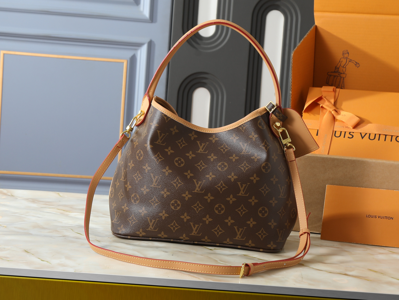 LEM438 New arrive fashion brown bag for woman hands bag beautiful gift to choose gift 31 × 26.5 × 14.5cm
