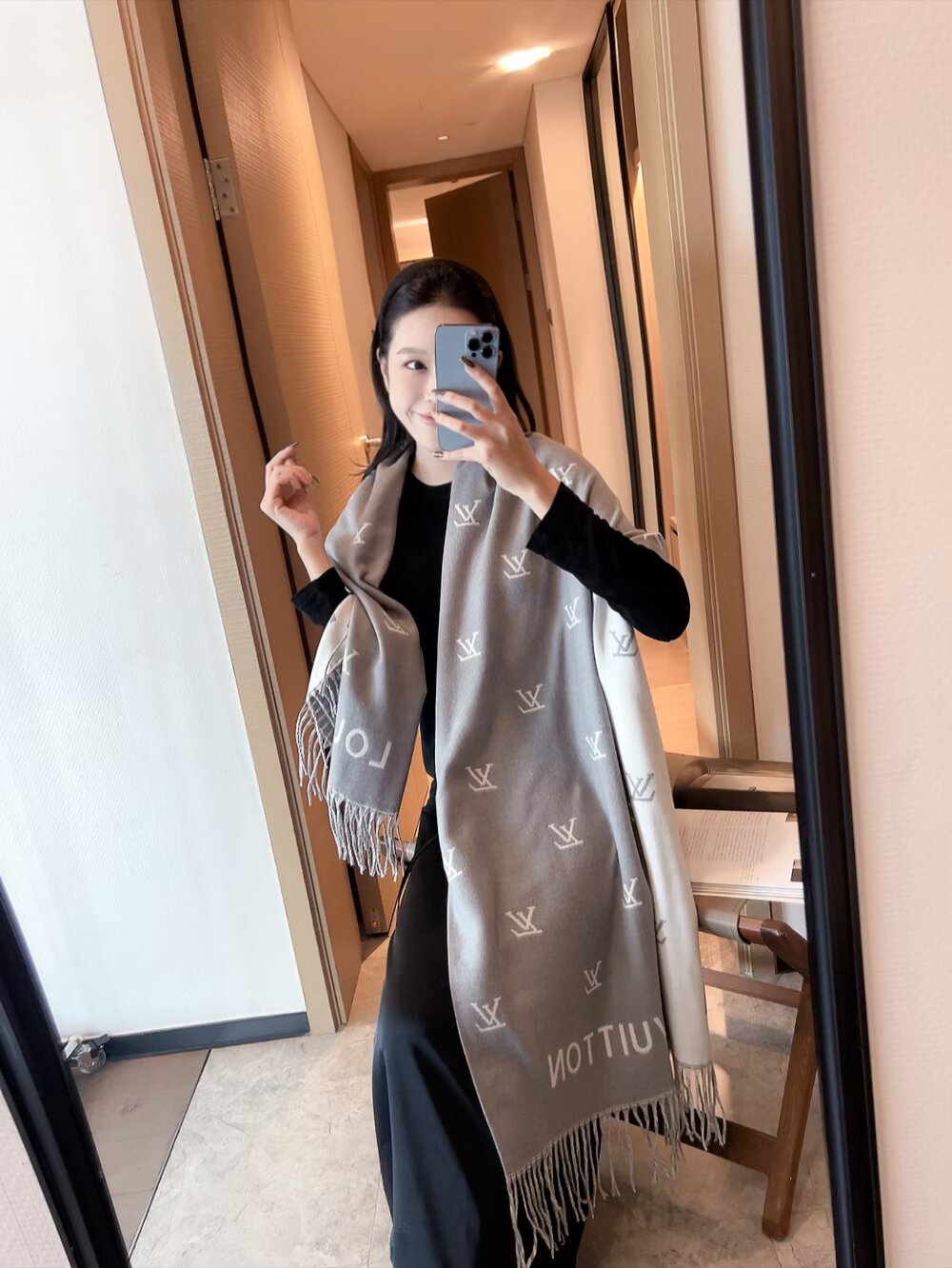 LEM293 New top Women Man Designer Scarf fashion brand 100% Cashmere Scarves For Winter Womens and mens Long Wraps Size 180✖️60cm