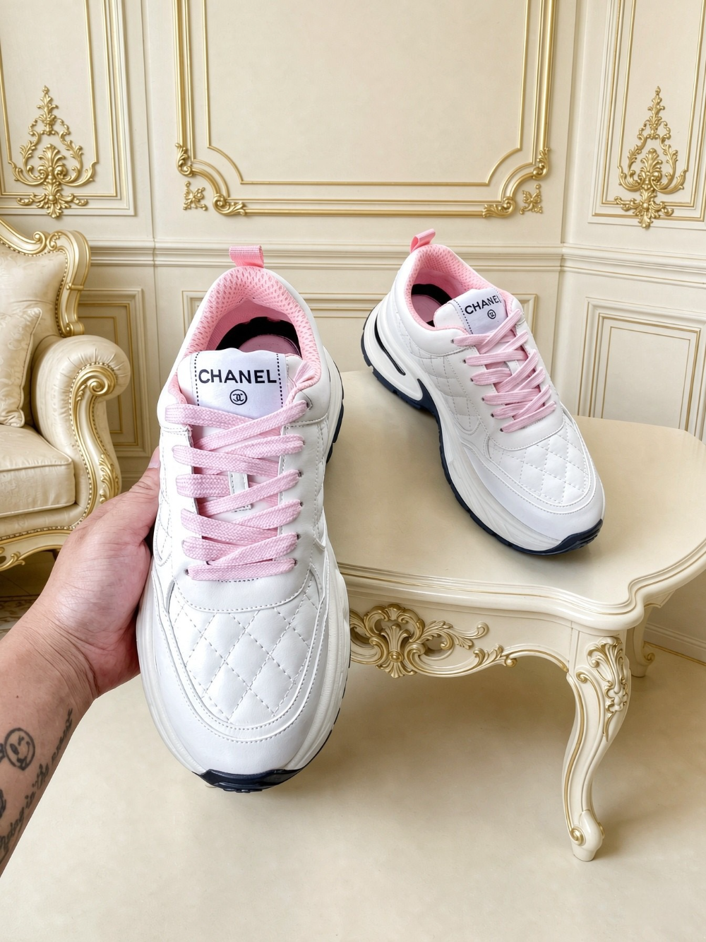 CEM368 Designer Shoes women Sneakers shoes for women pink white color Sneaker high quality size 35-41