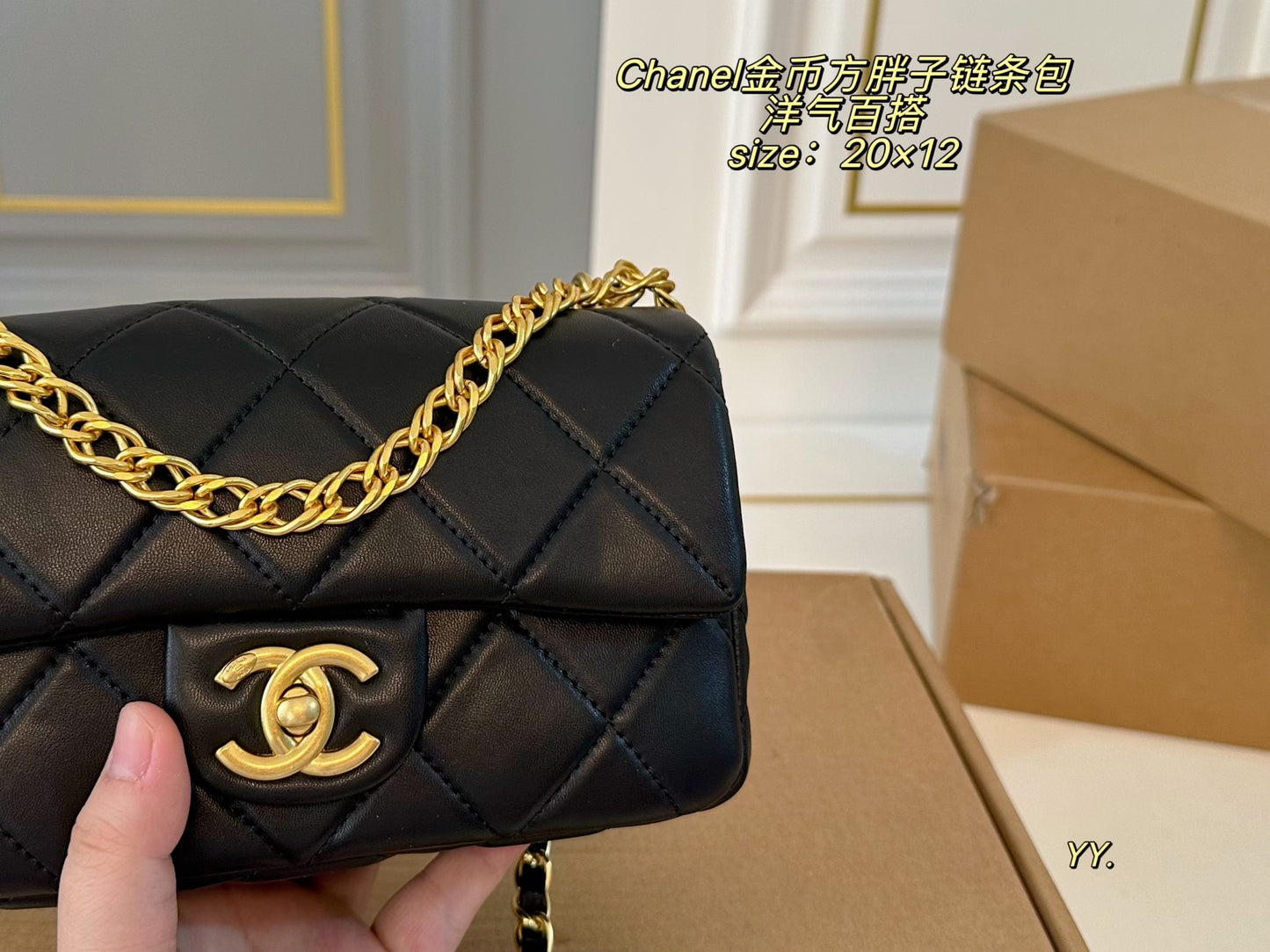 CEM02 New arrive fashion black color bag for woman beautiful gift to choose gift  20*12cm