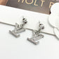 LEM393 New Arrive Fashion Gold Color  Full Diamond Earring  for Woman Jewelry Beautiful Jewelry To Choose Gift No with Box