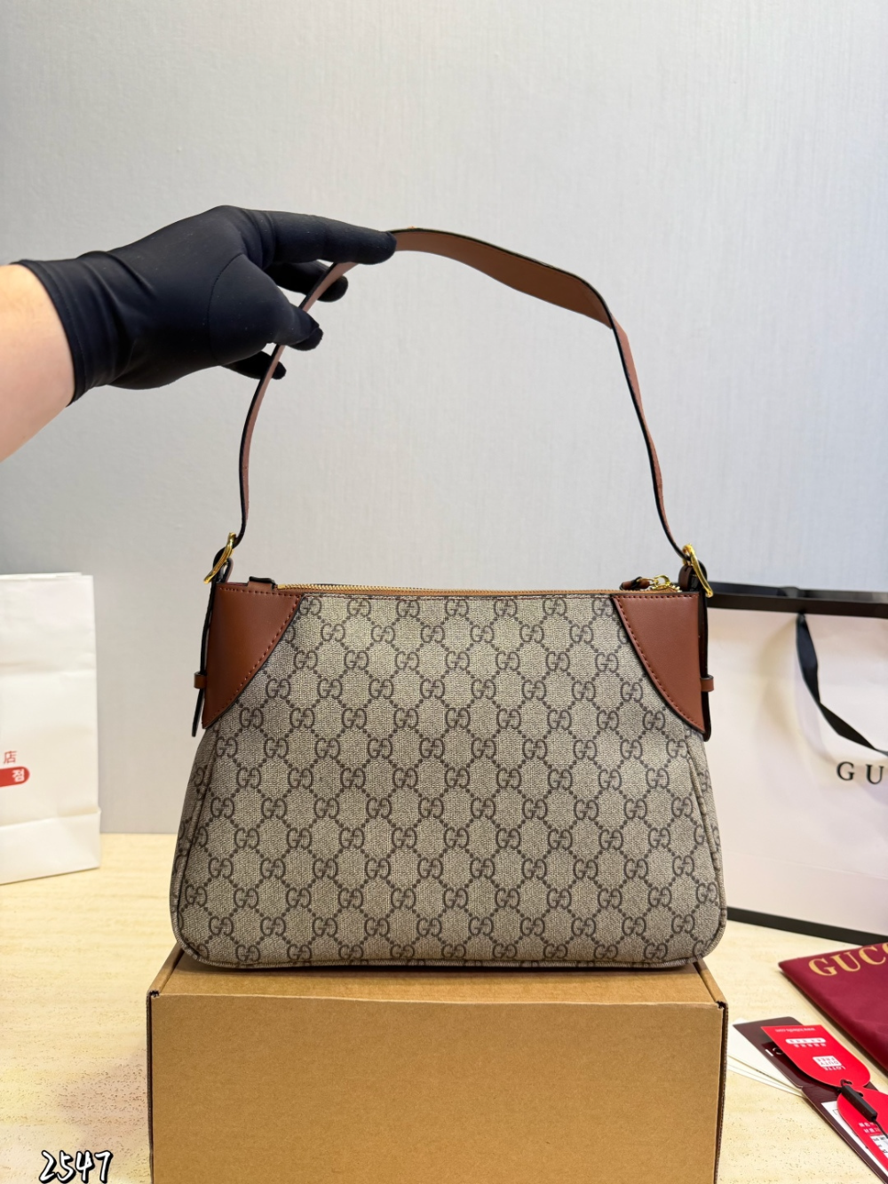 GEM241 New arrive fashion brown color bag for woman beautiful gift to choose