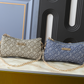 LEM624 New arrive fashion blue grey bag for woman hands bag beautiful gift to choose gift 24.5 x 13.5 x 6.5cm