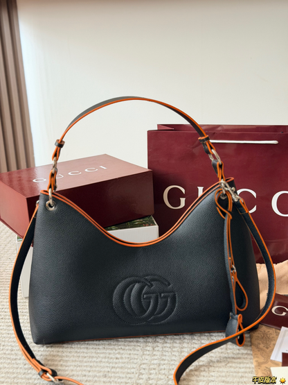 GEM276  New arrive fashion black brown red orange khaki bag for woman hands bag beautiful gift to choose gift 42x19cm