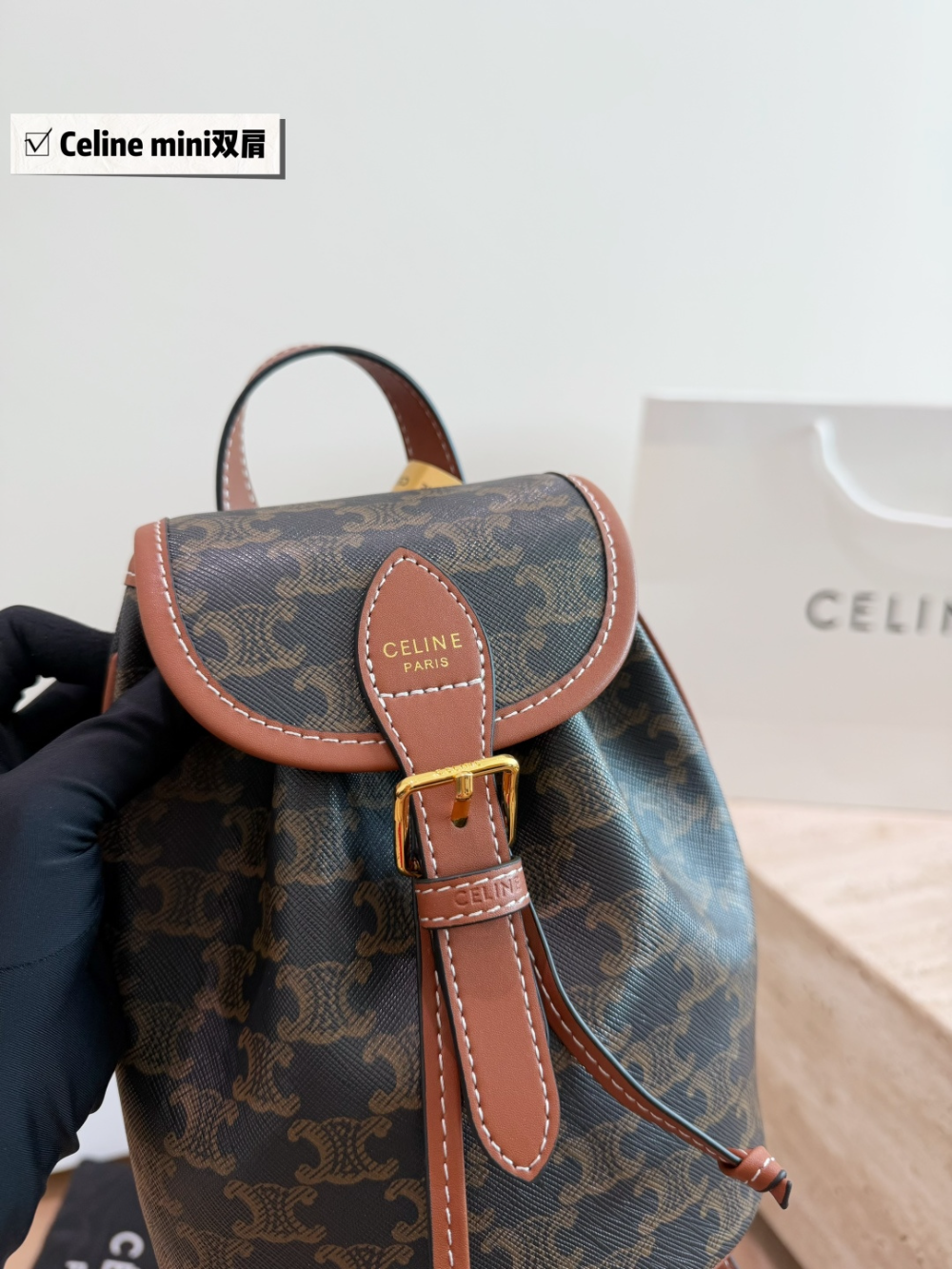CLEM52 New arrive fashion brown bag for woman hands bag beautiful gift to choose gift  17*21cm