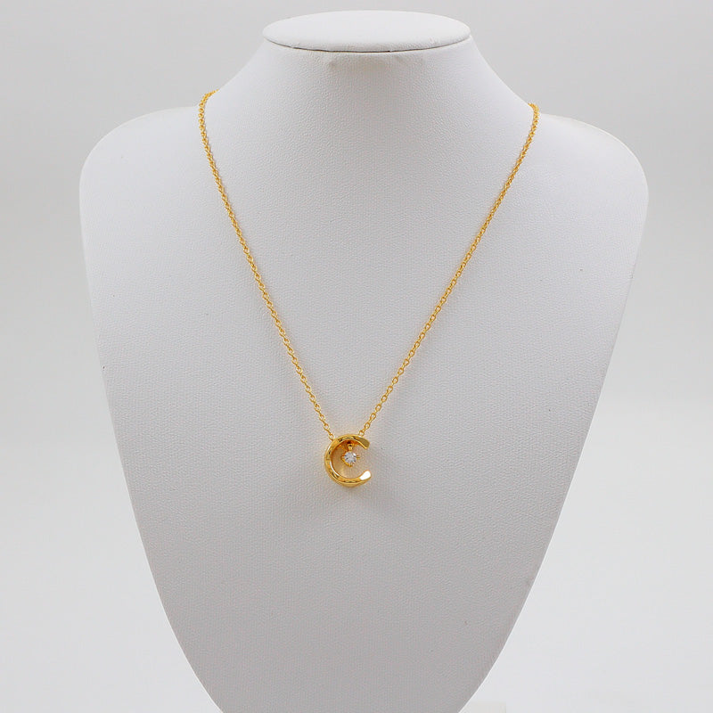 CEM234 New Arrive Fashion Diamond-patterned Necklace for Woman Titanium Steel Material Jewelry To Choose Gift