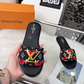LEM535 New arrive fashion black brown blue shose for woman beautiful Slippers gift to choose