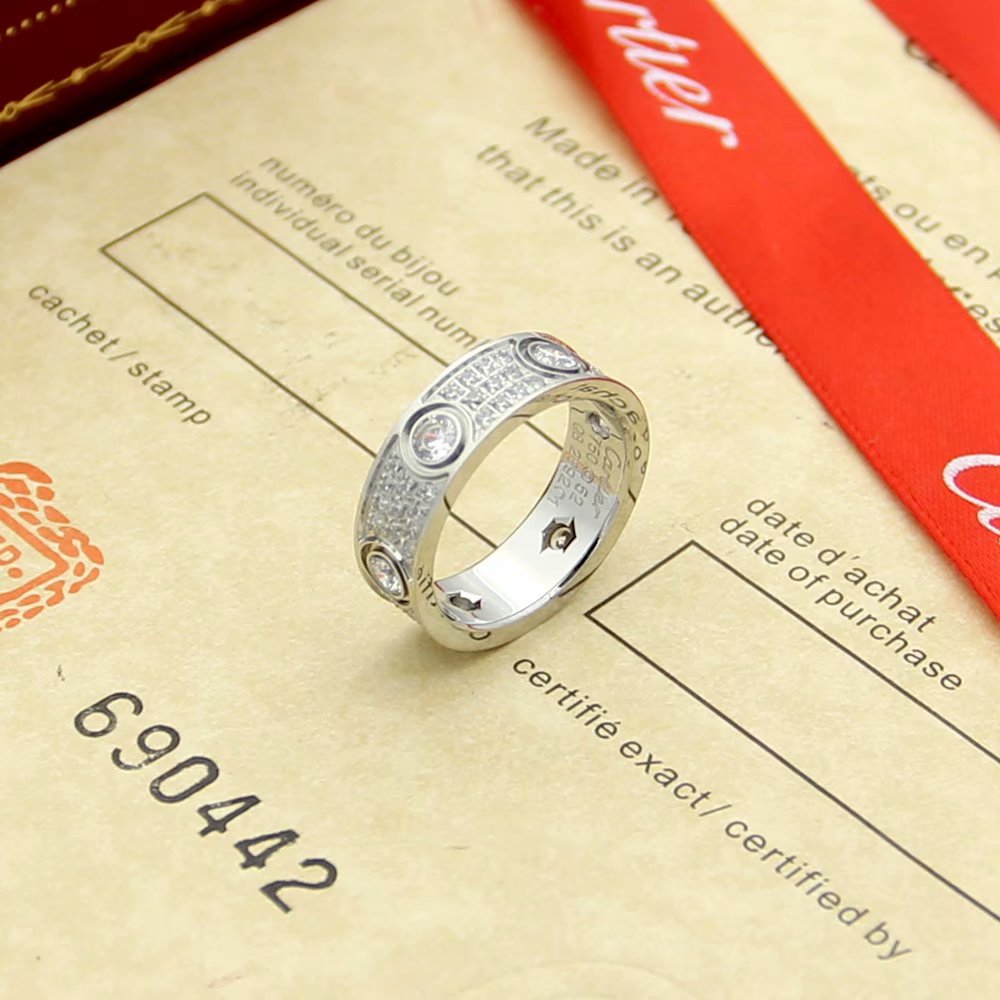 Titanium steel with diamond Rings for Women Men Couples Anel Cubic Zirconia Wedding Rings Bands Bague Femme