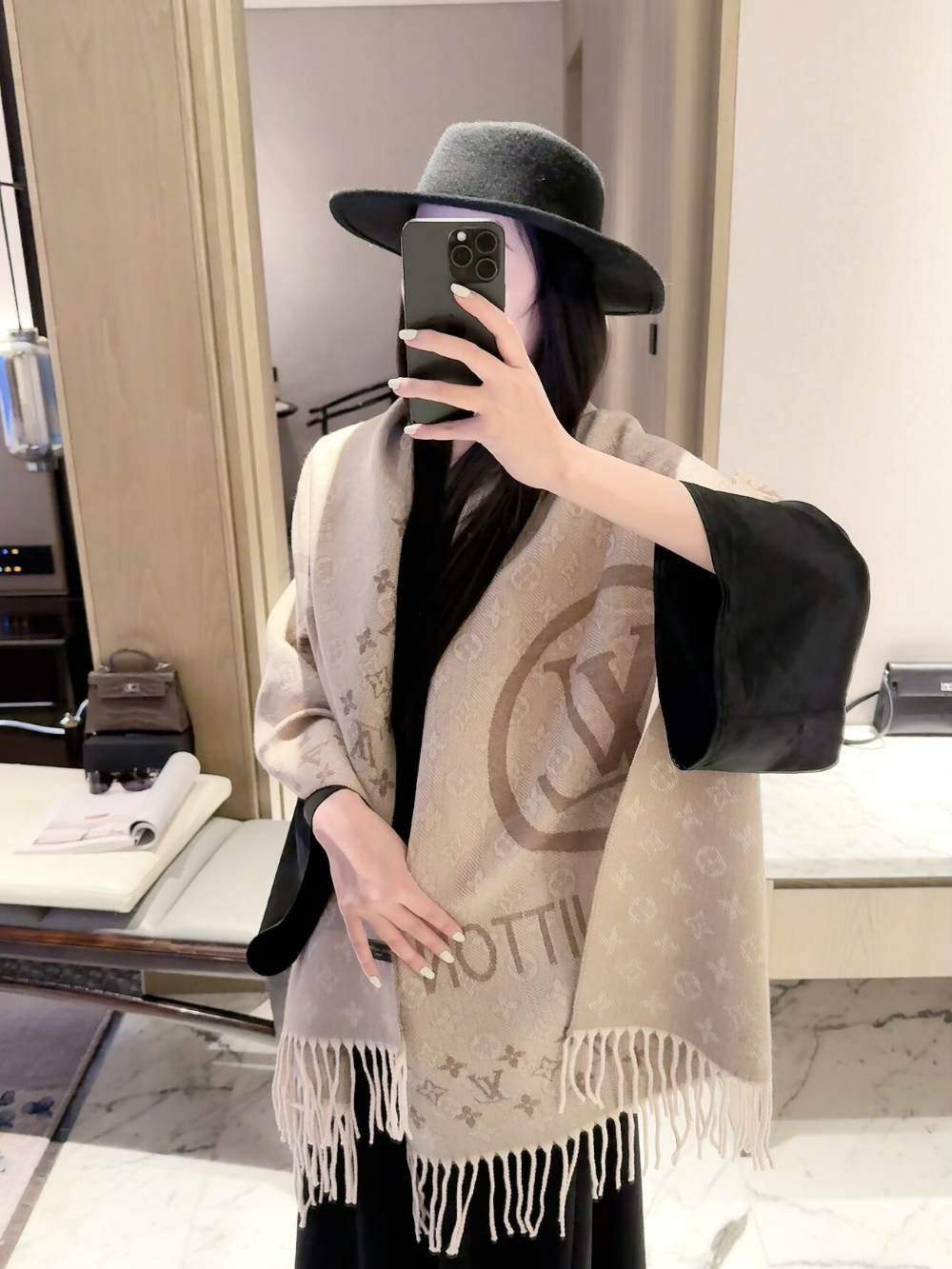 LEM605 new arrive  Hot sale brown apricot color color fashion beautiful  scarf  for woman gift  to choose