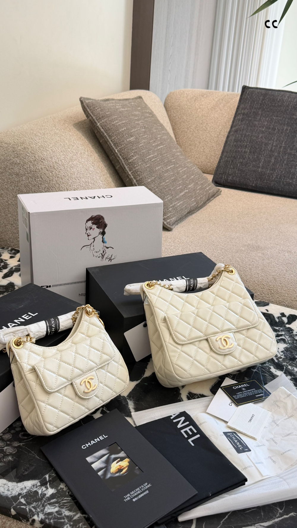 CEM394 New arrive fashion black white color bag for woman beautiful gift to choose 2 size