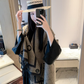 CEM389 new arrive  Hot sale  brown cream color fashion beautiful  scarf  for woman gift  to choose