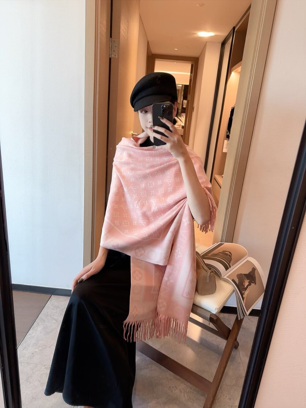 LEM285 New top Women Man Designer Scarf fashion brand 100% Cashmere Scarves For Winter Womens and mens Long Wraps Size 196*65CM gift