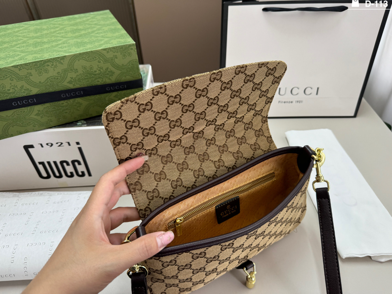 GEM180 New arrive fashion brown khaki deep-blue bag for woman hands bag beautiful gift to choose gift 25×14cm