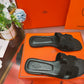 HEM107 New arrive fashion blue and black color H shose for woman beautiful Slippers gift to choose