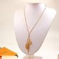 LEM404 New Arrive Fashion Gold Color Long Necklace for Woman Beautiful Jewelry To Choose Gift