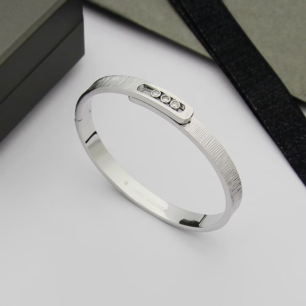 MEM09 Designer Bracelet 18k Gold Plated Bangle Luxury Brand Love Designed Bangles For Women High Sense Bracelets Fashion Accessories Party Jewelry