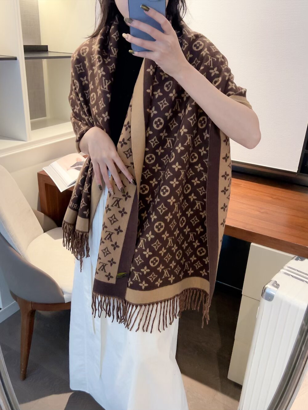 LEM294 luxury Designer Cashmere Scarf Winter Women Long Scarf Quality Headband Fashion Men brand Scarves Classic Printed Check Big Plaid Shawls Soft comfortable gift 180✖️60cm