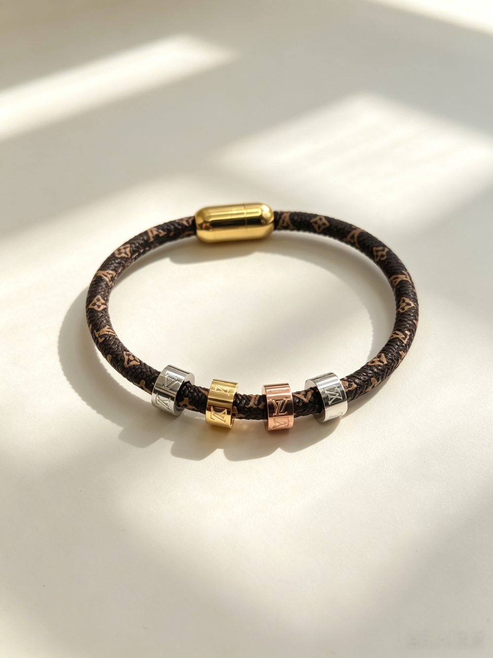 LEM539 New arrive Fashion European American belt titanium steel bracelet couple accessories for woman