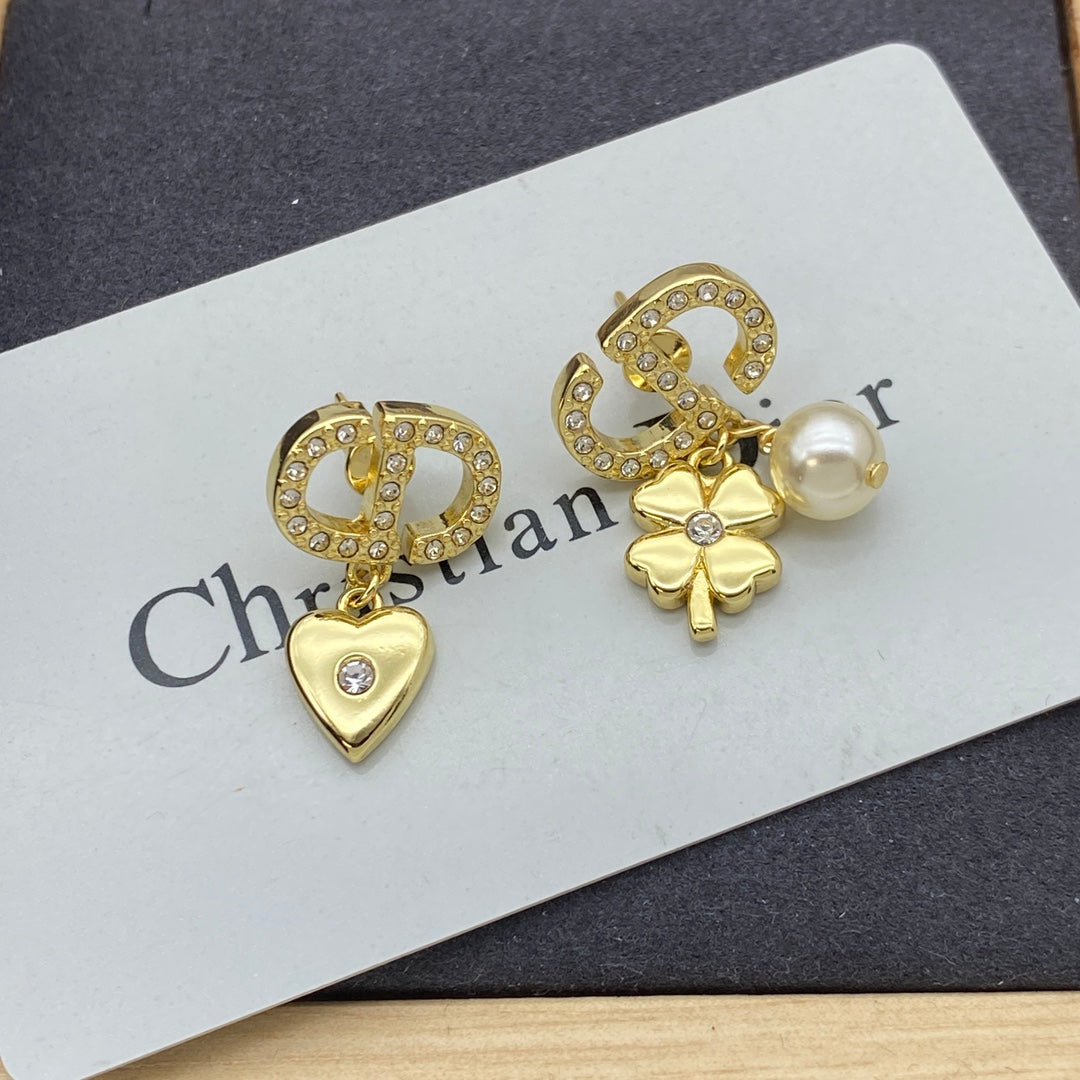 DEM273 New Arrive Fashion  Hot Sale  with Diamond Pearl Earring  for Woman Jewelry To Choose