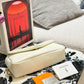 SEM04 New Designer handBag Shoulder Bag for women black white and red color 28cm