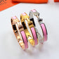 HEM76 mini Stainless Steel Wedding 18k gold silver color bracelet bangle Bague Femme for woman gift