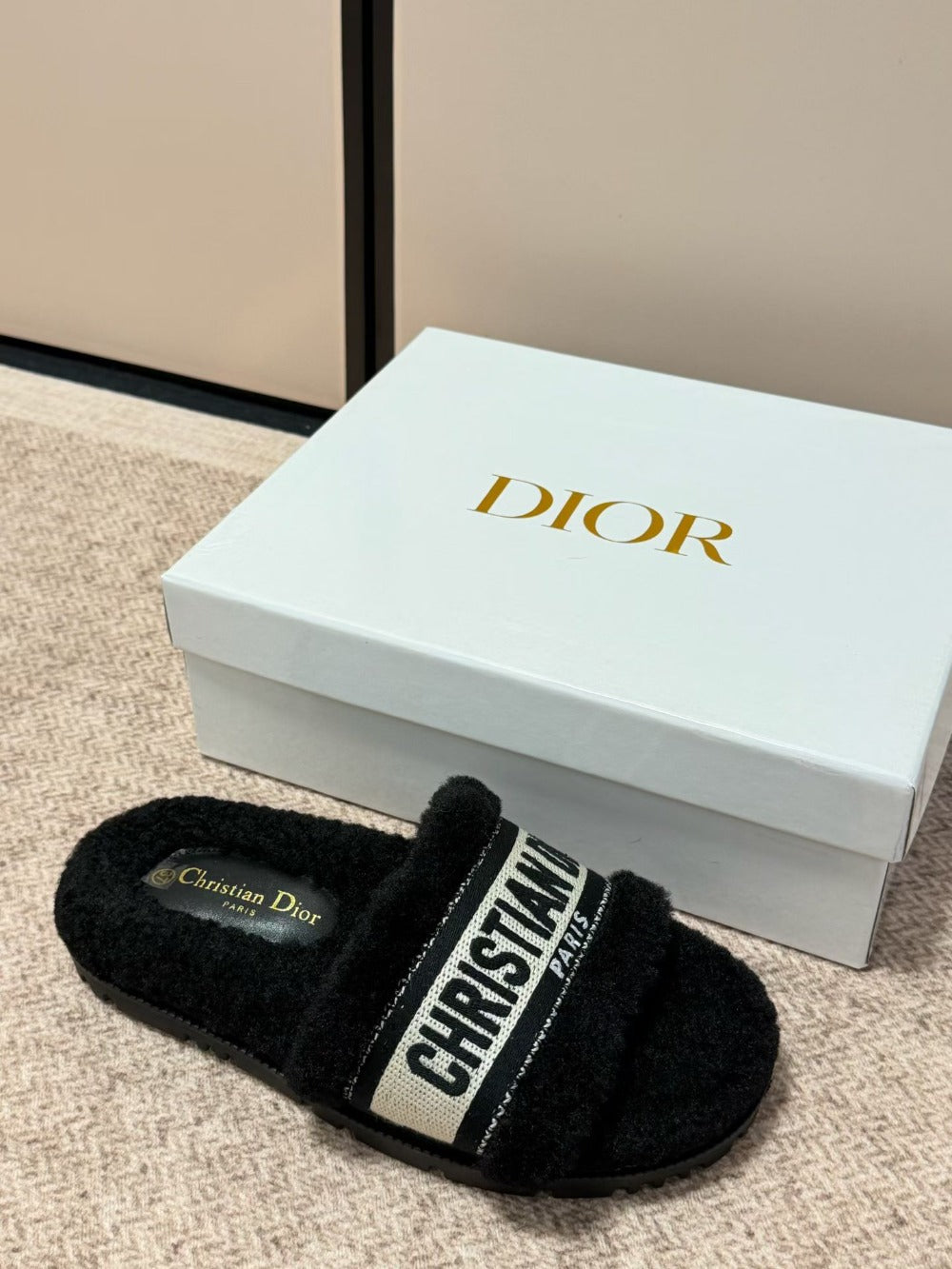 DEM344 Designer women Slippers black grey color sandals shoes for women high quality size 35 to 41
