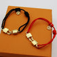 LEM312 Classic bracelet Brand Designer lock black and red  Love bracelet bangles Promise Jewelry