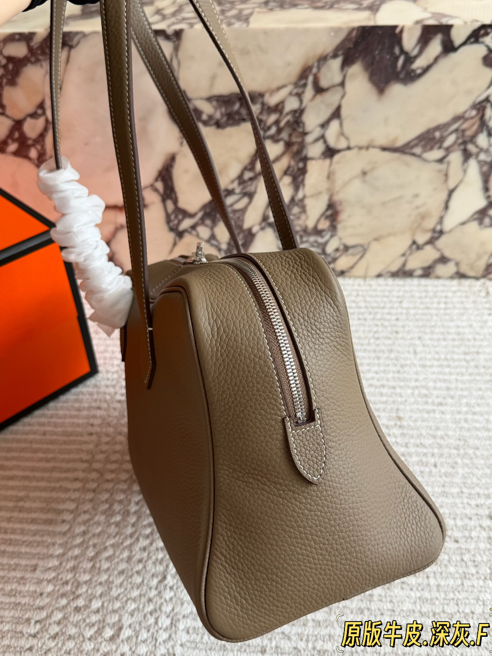 HEM145 New arrive fashion dark coffee brown caramel elephant gray bag for woman hands bag beautiful gift to choose gift  36*20cm