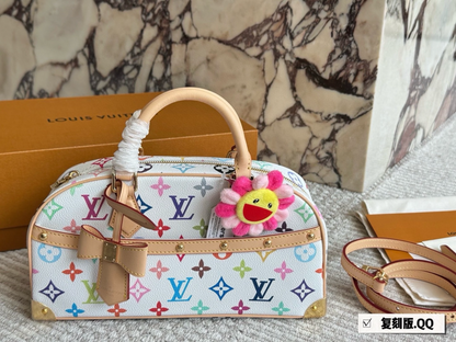 LEM517 New arrive fashion white brown bag for woman hands bag beautiful gift to choose gift 27*19cm
