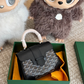 GOEM13 New arrive fashion brown deep blue green white red black grey orange color bag for woman beautiful gift to choose 30*38cm
