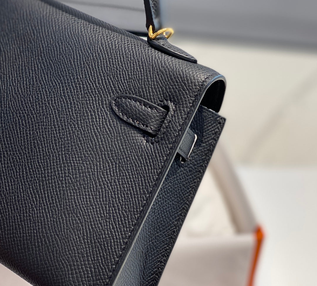 HEM91TOP Original Top-grade original single-layer leather New Genuine Leather Women's Crossbody Stewardess 19CM