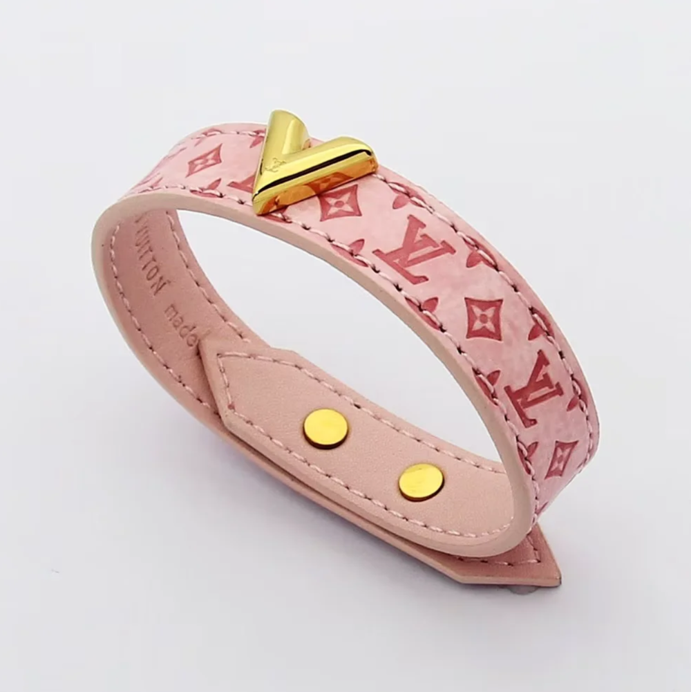 LEM519 Luxurious designer jewelry leather 18K gold-plated stainless steel bracelet gift option