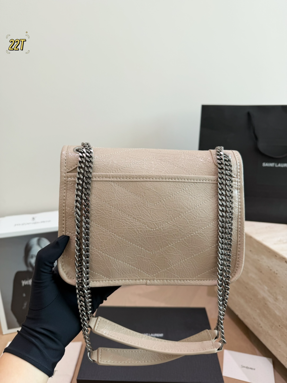 YLEM27 New arrive fashion black  red brown white grey bag for woman hands bag beautiful gift to choose gift 2 size