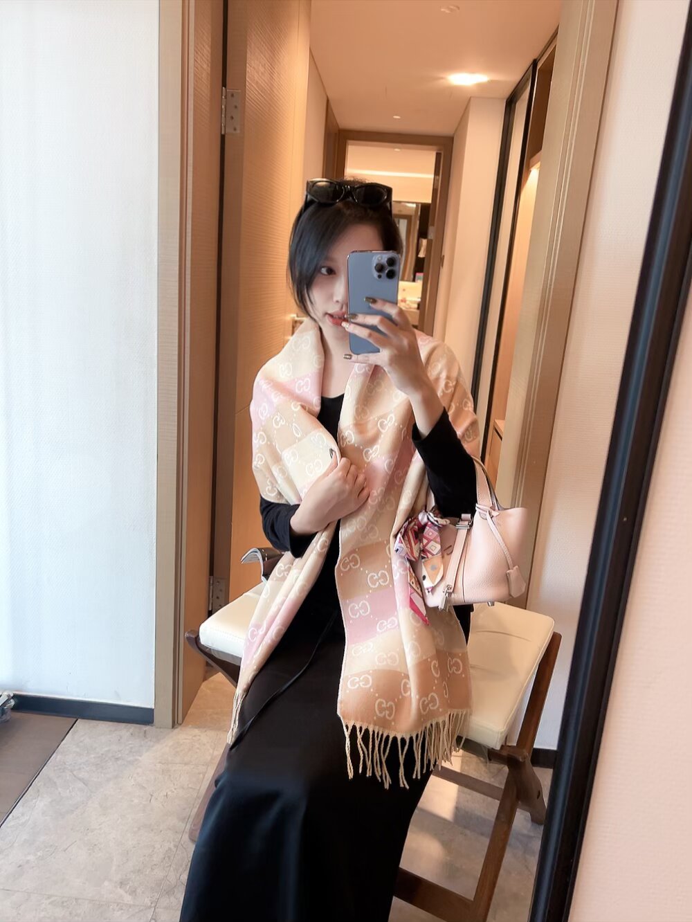 GEM110 designer head scarf womens wool scarf cashmere thick shawl Women's long winter wool cashmere shawl Headscarf fringe fashion new style 45*180cm