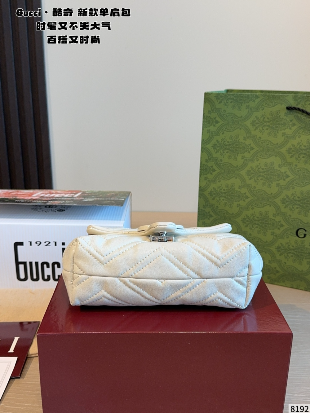 GEM186 New arrive fashion black white grey color bag for woman beautiful gift to choose gift size to choose 18*7*11cm