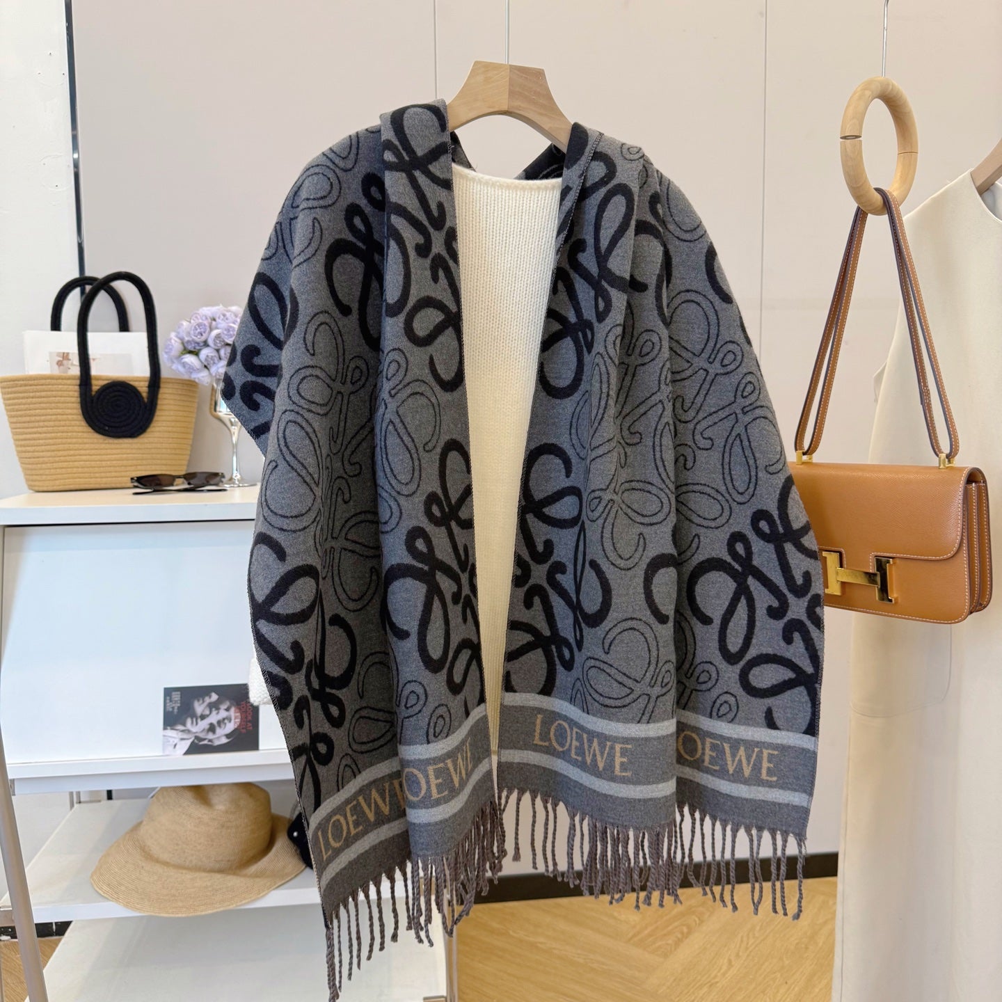 WEM02 luxury Designer Cashmere Scarf Winter Women Long Scarf Quality Headband Fashion Men brand Scarves Classic Printed Check Big Plaid Shawls Soft comfortable gift 65*180CM